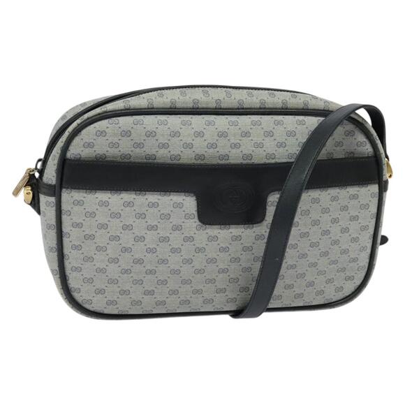GUCCI Micro GG Supreme Shoulder Bag Pvc Navy Gold 001 904 001 904 - Picture 1 of 16